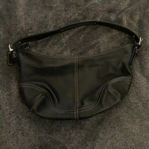 Coach Authentic Black hobo Signature handbag
